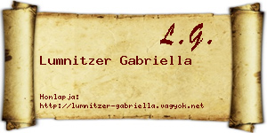 Lumnitzer Gabriella névjegykártya